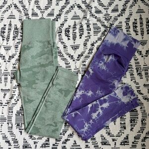 Amazon Leggings Bundle - Camouflage and Tie-Dye Leggings Set